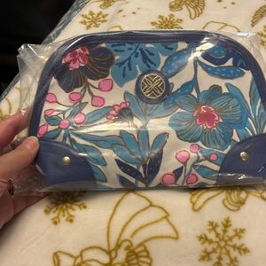 NWT Lilly Pultizer Breezy Aqua Best Fronds Forever Blue, Pink & White